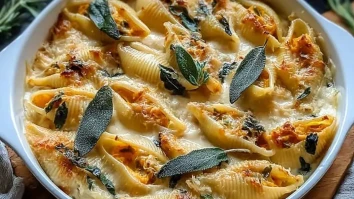 mit-kurbis-und-gouda-gefullte-muschelnudeln-mit-brauner-butter-salbei-alfredo-sose